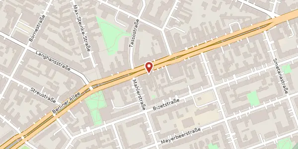Karte der Umgebung von Berliner Allee 54, 13086 Berlin