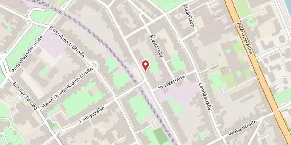 Karte der Umgebung von Kaiserstraße 37, 53113 Bonn