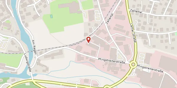 Karte der Umgebung von Pfingstreiterstr. 11, 93444 Bad Kötzting