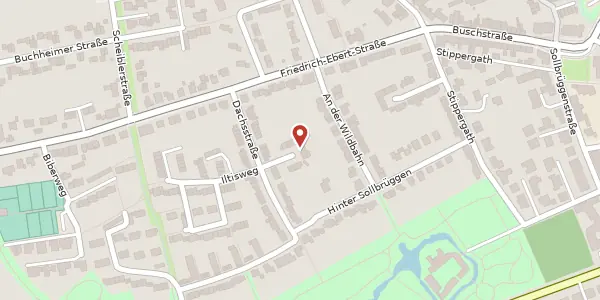 Karte der Umgebung von Dachsstr. 23, 47800 Krefeld