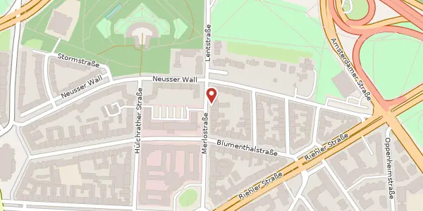 Karte der Umgebung von Merlostraße 24, 50668 Köln
