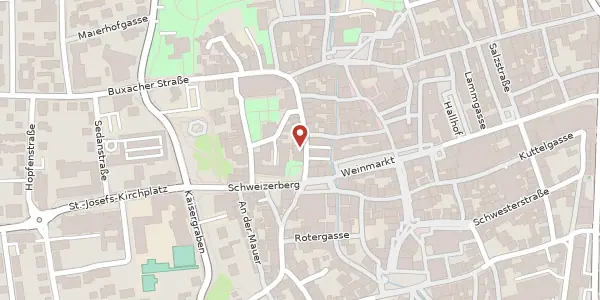 Karte der Umgebung von Herrenstr. 5, 87700 Memmingen