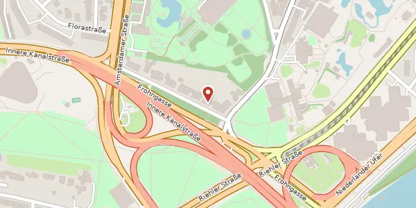 Karte der Umgebung von An der Flora 25, 50735 Köln