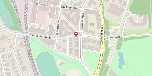 Karte der Umgebung von Harnackstraße 5, 39104 Magdeburg