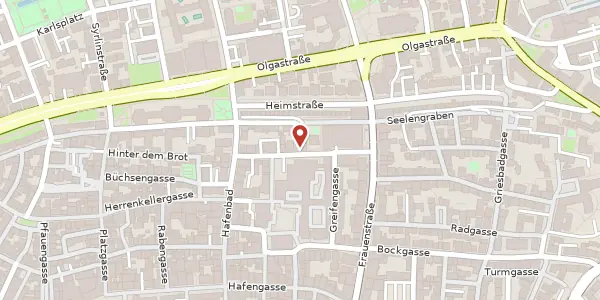 Karte der Umgebung von Rosengasse 15, 89073 Ulm/Donau