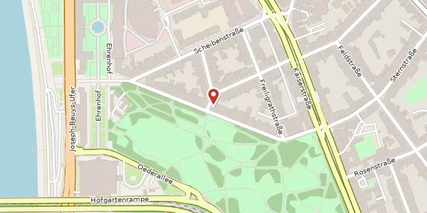 Karte der Umgebung von Schäferstr. 1, 40479 Düsseldorf