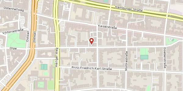 Karte der Umgebung von Arndtstr. 30, 44135 Dortmund