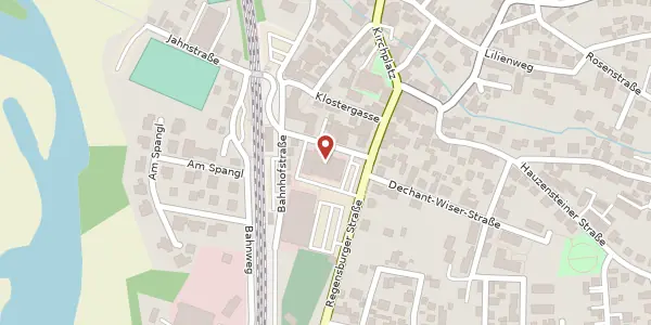 Karte der Umgebung von Hindenburgstraße 1, 93128 Regenstauf
