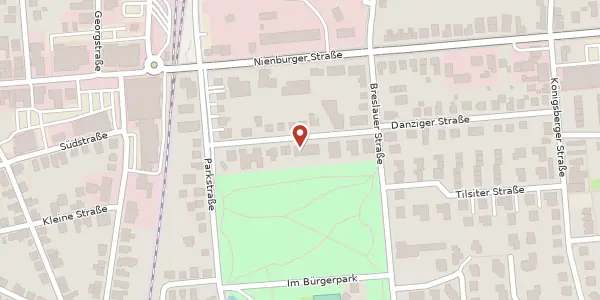 Karte der Umgebung von Stettiner Straße 12 - 14, 27232 Sulingen