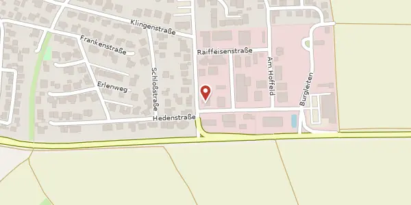Karte der Umgebung von August-Wörner-Str. 4, 97265 Hettstadt