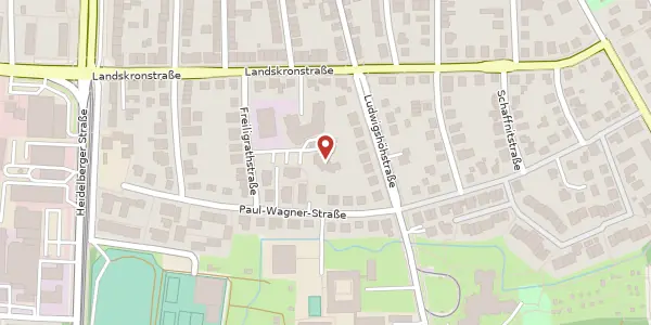 Karte der Umgebung von Freiligrathstr. 16, 64285 Darmstadt