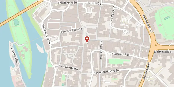 Karte der Umgebung von Osterstraße 52, 31785 Hameln