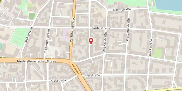 Karte der Umgebung von Martin-Buber-Straße 56, 64287 Darmstadt