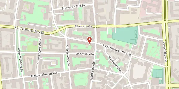 Karte der Umgebung von Karl-Theodor-Str. 33 a, 80803 München