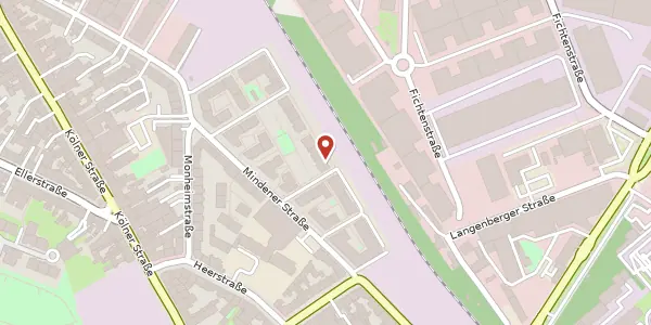 Karte der Umgebung von Mindener Str. 90, 40227 Düsseldorf