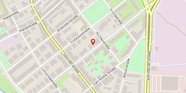 Karte der Umgebung von Springerstraße 25, 04105 Leipzig