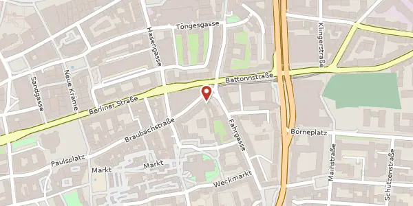 Karte der Umgebung von Braubachstr. 1, 60311 Frankfurt