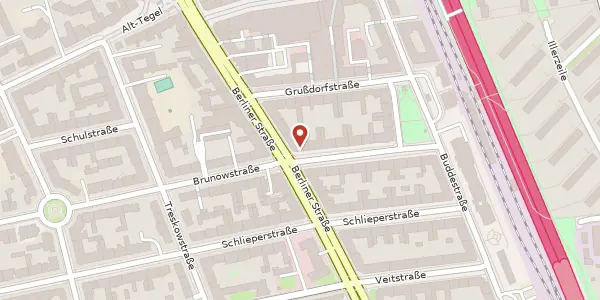 Karte der Umgebung von Brunowstraße 9, 13507 Berlin