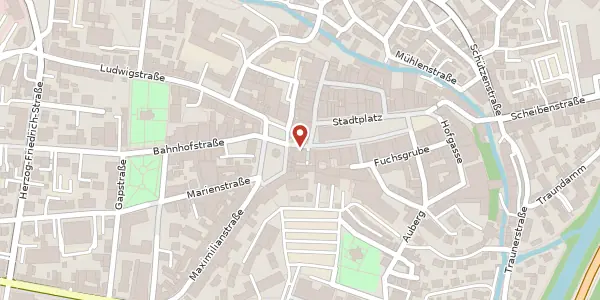 Karte der Umgebung von Stadtplatz 42, 83278 Traunstein