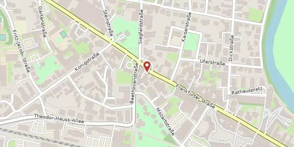 Karte der Umgebung von Frankfurter Str. 128, 53773 Hennef