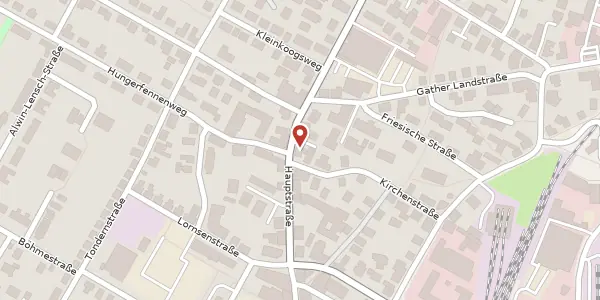 Karte der Umgebung von Hauptstraße 5, 25899 Niebüll