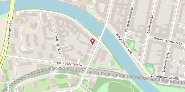 Karte der Umgebung von Bartningallee 27, 10557 Berlin