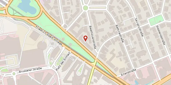 Karte der Umgebung von Friedrich-Ebert-Anlage 36, 60325 Frankfurt am Main