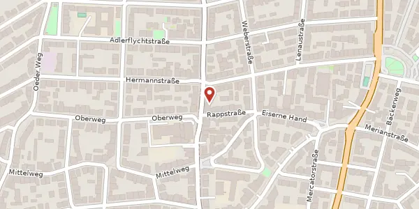 Karte der Umgebung von Eckenheimer Landstraße 46, 60318 Frankfurt