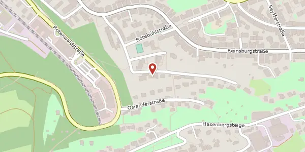 Karte der Umgebung von Röckenwiesenstraße 52, 70197 Stuttgart