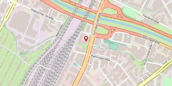 Karte der Umgebung von Heinrich-von-Stephan-Straße 25, 79100 Freiburg im Breisgau