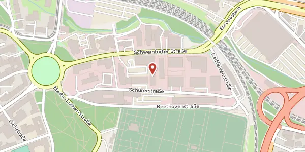 Karte der Umgebung von Schürerstr. 5b, 97080 Würzburg