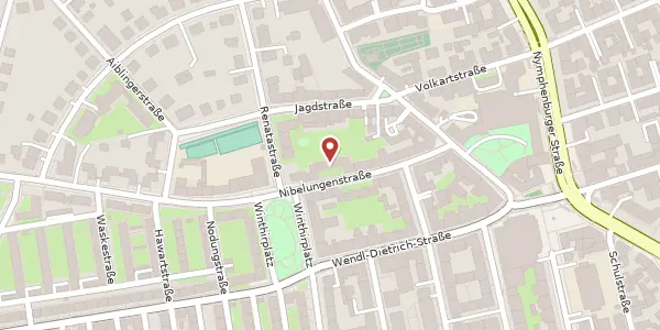 Karte der Umgebung von Nibelungenstr. 14, 80639 München