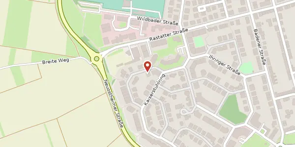 Karte der Umgebung von Oberbergener Straße 3, 68239 Mannheim