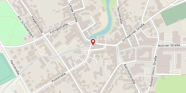 Karte der Umgebung von Lange Straße 106, 19230 Hagenow