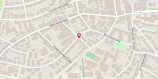Karte der Umgebung von Theodor-Kaiser-Straße 39, 71332 Waiblingen