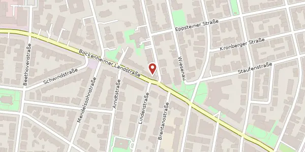 Karte der Umgebung von Bockenheimer Landstr. 66, 60323 Frankfurt