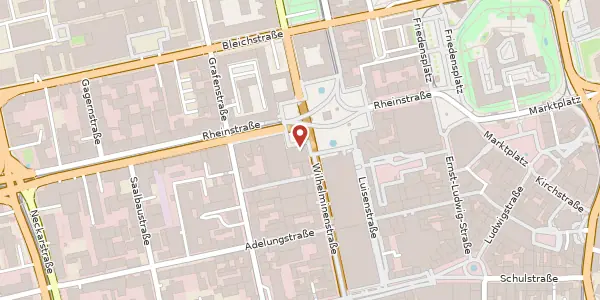 Karte der Umgebung von Luisenplatz 4, 64283 Darmstadt