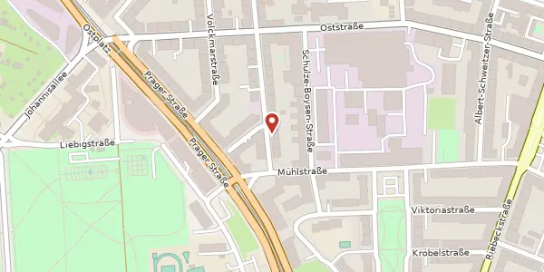 Karte der Umgebung von Josephinenstraße 35, 04317 Leipzig