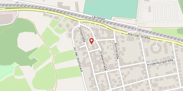 Karte der Umgebung von Ortsstraße 23, 55411 Bingen