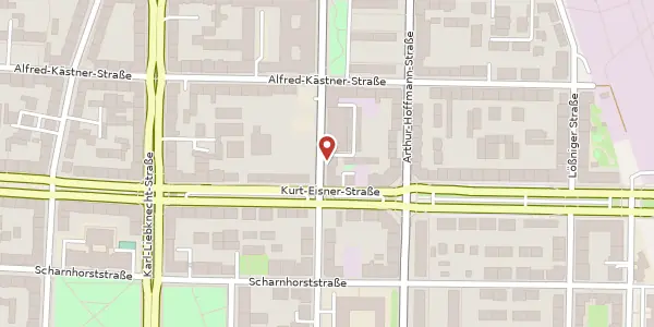Karte der Umgebung von Bernhard-Göring-Straße 89, 04275 Leipzig