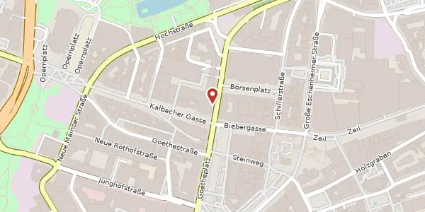 Karte der Umgebung von Börsenstr. 1, 60313 Frankfurt