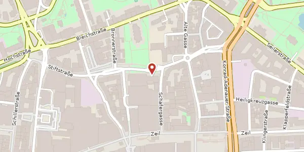 Karte der Umgebung von Stephanstr. 1, 60313 Frankfurt