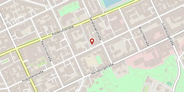 Karte der Umgebung von Augustenstraße 56, 70178 Stuttgart