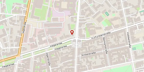Karte der Umgebung von Hegelallee 1, 14467 Potsdam