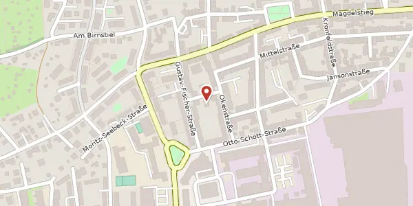 Karte der Umgebung von Rolfinckstraße 17, 07745 Jena