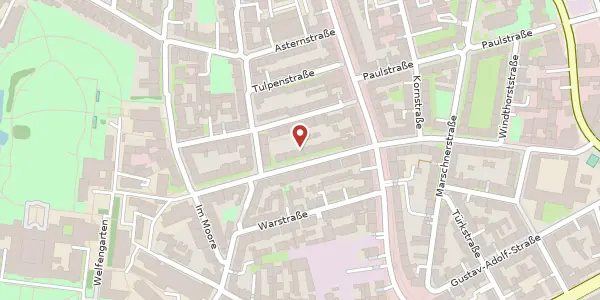 Karte der Umgebung von Nelkenstraße 7, 30167 Hannover