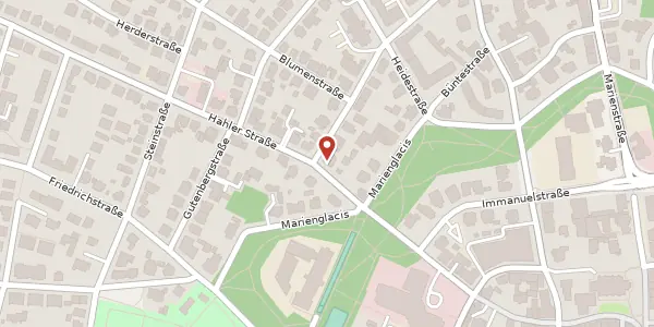 Karte der Umgebung von Hahler Str. 20, 32427 Minden