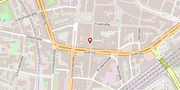 Karte der Umgebung von Kortumstr. 45, 44787 Bochum