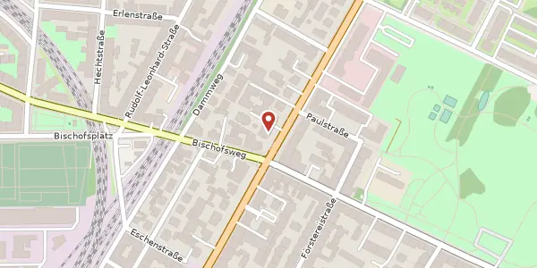 Karte der Umgebung von Königsbrücker Straße 59, 01099 Dresden