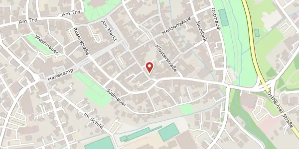 Karte der Umgebung von Ostheimer Str. 19, 33034 Brakel
